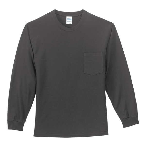 Port & Company - Long Sleeve Essential Pocket Tee. - Port & Company - Long Sleeve Essential Pocket Tee. - Image 19 of 59