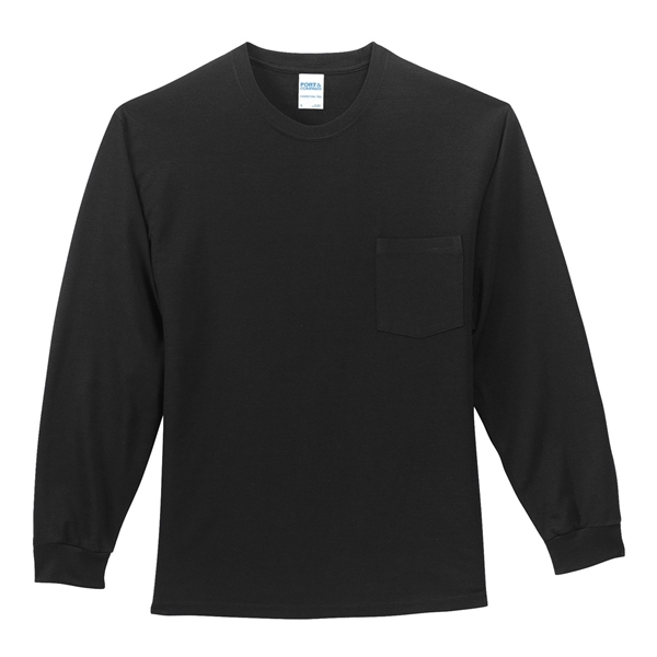 Port & Company - Long Sleeve Essential Pocket Tee. - Port & Company - Long Sleeve Essential Pocket Tee. - Image 22 of 59