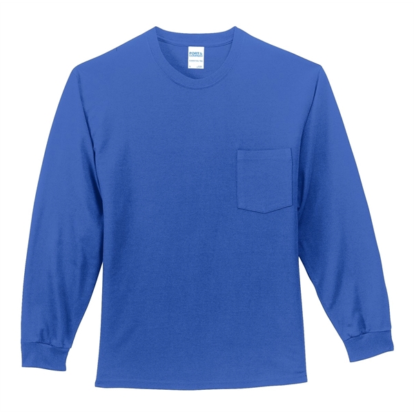 Port & Company - Long Sleeve Essential Pocket Tee. - Port & Company - Long Sleeve Essential Pocket Tee. - Image 28 of 59