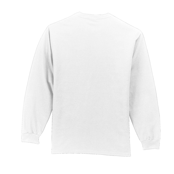 Port & Company Tall Long Sleeve Essential Pocket Tee. - Port & Company Tall Long Sleeve Essential Pocket Tee. - Image 2 of 45