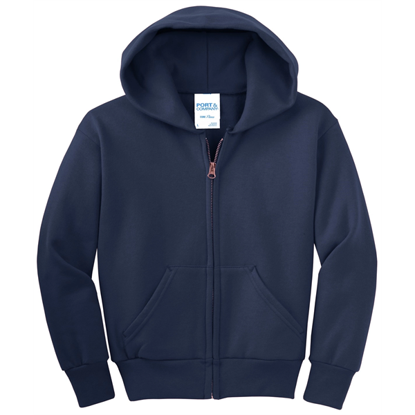 Port & Company - Youth Core Fleece Full-Zip Hooded Sweats... - Port & Company - Youth Core Fleece Full-Zip Hooded Sweats... - Image 9 of 115