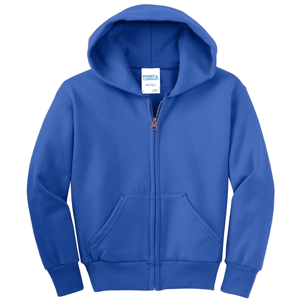 Port & Company - Youth Core Fleece Full-Zip Hooded Sweats... - Port & Company - Youth Core Fleece Full-Zip Hooded Sweats... - Image 13 of 115