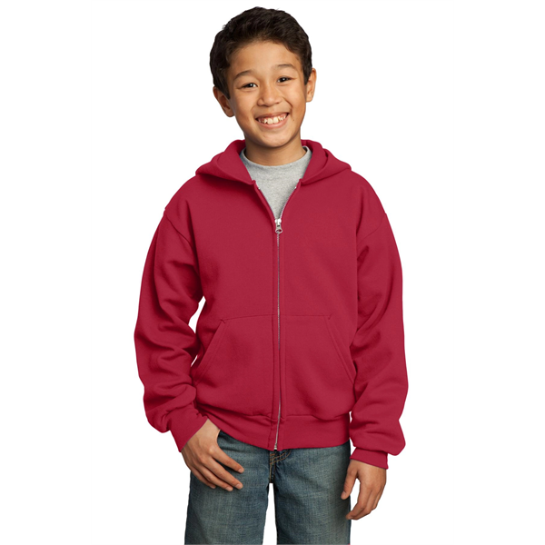 Port & Company - Youth Core Fleece Full-Zip Hooded Sweats... - Port & Company - Youth Core Fleece Full-Zip Hooded Sweats... - Image 78 of 115