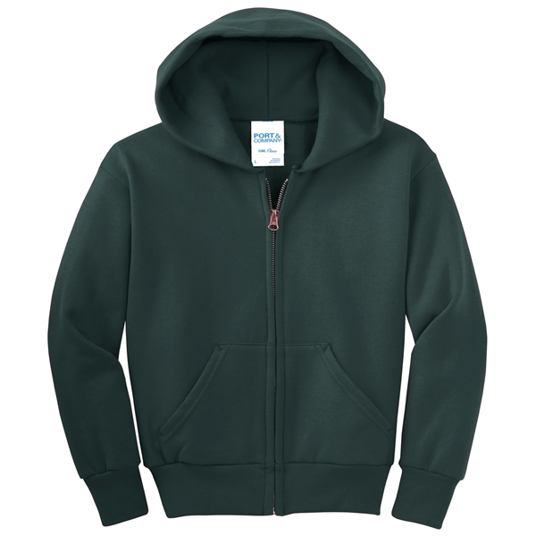 Port & Company - Youth Core Fleece Full-Zip Hooded Sweats... - Port & Company - Youth Core Fleece Full-Zip Hooded Sweats... - Image 25 of 115