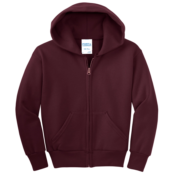 Port & Company - Youth Core Fleece Full-Zip Hooded Sweats... - Port & Company - Youth Core Fleece Full-Zip Hooded Sweats... - Image 29 of 115