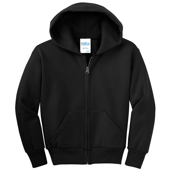 Port & Company - Youth Core Fleece Full-Zip Hooded Sweats... - Port & Company - Youth Core Fleece Full-Zip Hooded Sweats... - Image 45 of 115