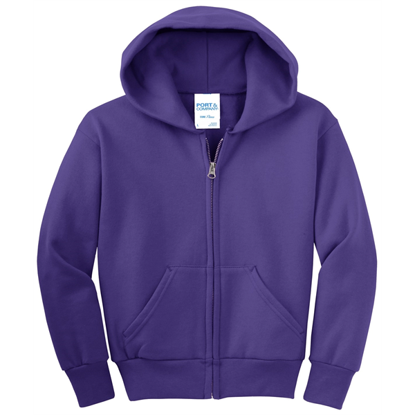 Port & Company - Youth Core Fleece Full-Zip Hooded Sweats... - Port & Company - Youth Core Fleece Full-Zip Hooded Sweats... - Image 63 of 115