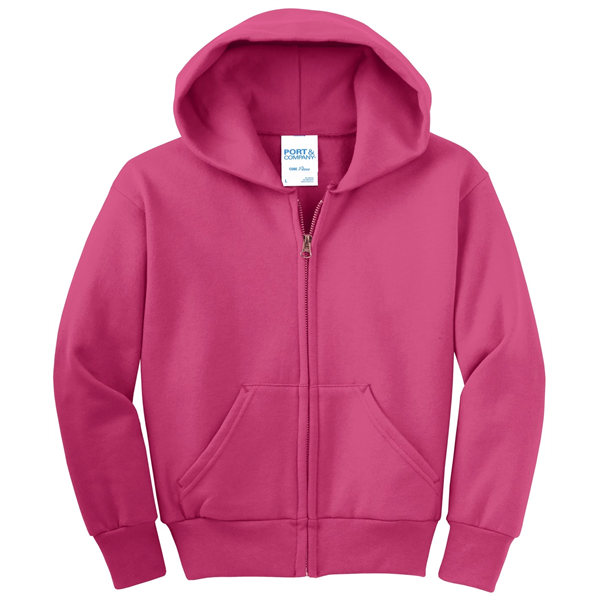 Port & Company - Youth Core Fleece Full-Zip Hooded Sweats... - Port & Company - Youth Core Fleece Full-Zip Hooded Sweats... - Image 67 of 115