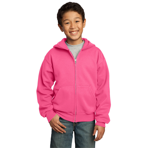 Port & Company - Youth Core Fleece Full-Zip Hooded Sweats... - Port & Company - Youth Core Fleece Full-Zip Hooded Sweats... - Image 100 of 115