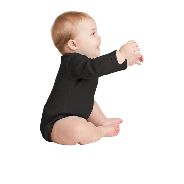 Rabbit Skins Infant Long Sleeve Baby Rib Bodysuit. - Rabbit Skins Infant Long Sleeve Baby Rib Bodysuit. - Image 7 of 29