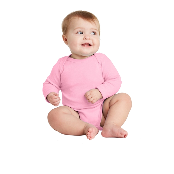 Rabbit Skins Infant Long Sleeve Baby Rib Bodysuit. - Rabbit Skins Infant Long Sleeve Baby Rib Bodysuit. - Image 3 of 29