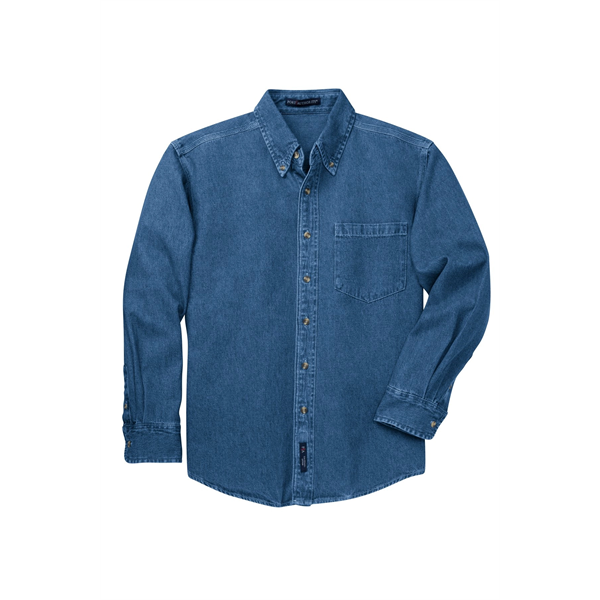 Port Authority Heavyweight Denim Shirt. - Port Authority Heavyweight Denim Shirt. - Image 0 of 5