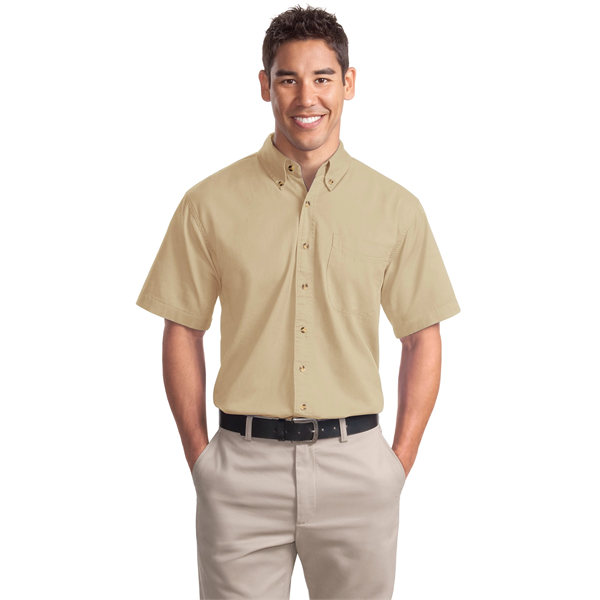 Port Authority Short Sleeve Twill Shirt. - Port Authority Short Sleeve Twill Shirt. - Image 13 of 28