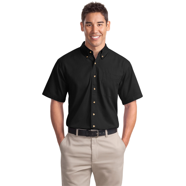 Port Authority Short Sleeve Twill Shirt. - Port Authority Short Sleeve Twill Shirt. - Image 17 of 28