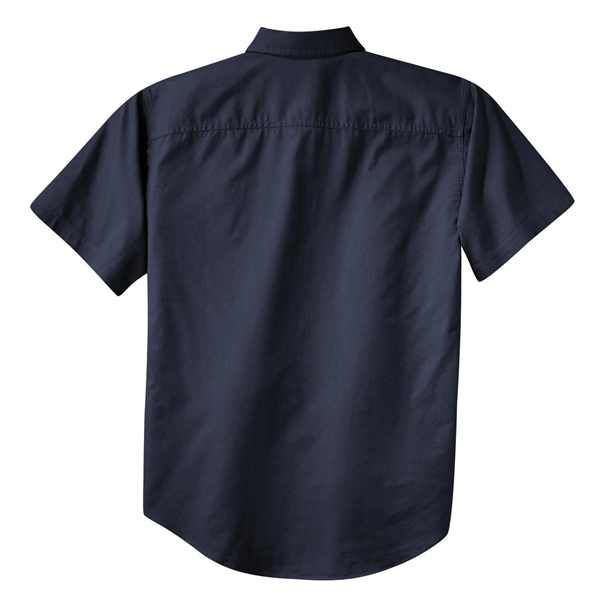 Port Authority Short Sleeve Twill Shirt. - Port Authority Short Sleeve Twill Shirt. - Image 16 of 28