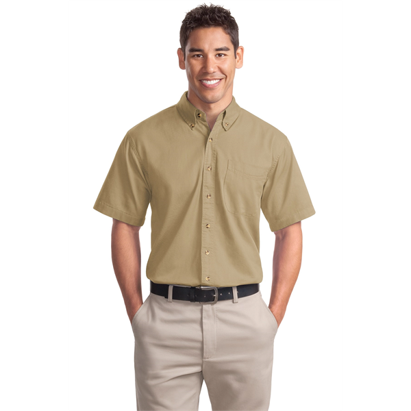 Port Authority Short Sleeve Twill Shirt. - Port Authority Short Sleeve Twill Shirt. - Image 19 of 28