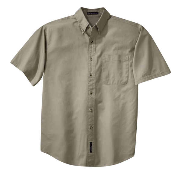 Port Authority Short Sleeve Twill Shirt. - Port Authority Short Sleeve Twill Shirt. - Image 21 of 28