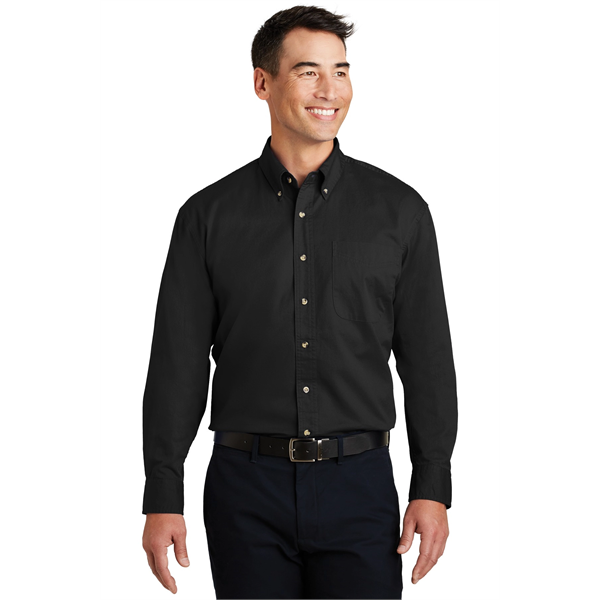 Port Authority Long Sleeve Twill Shirt. - Port Authority Long Sleeve Twill Shirt. - Image 25 of 38