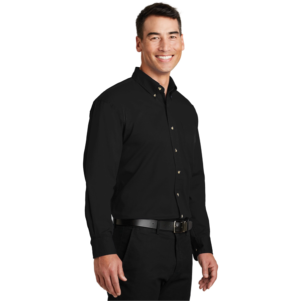 Port Authority Long Sleeve Twill Shirt. - Port Authority Long Sleeve Twill Shirt. - Image 4 of 38