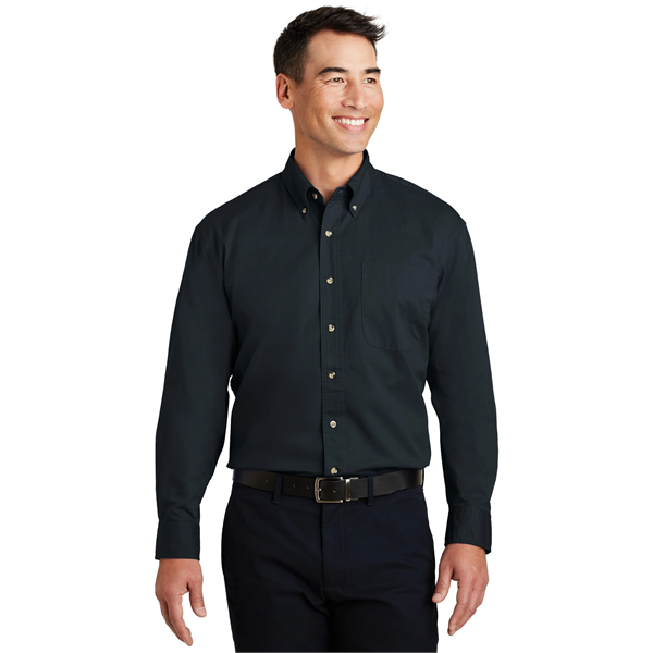 Port Authority Long Sleeve Twill Shirt. - Port Authority Long Sleeve Twill Shirt. - Image 33 of 38