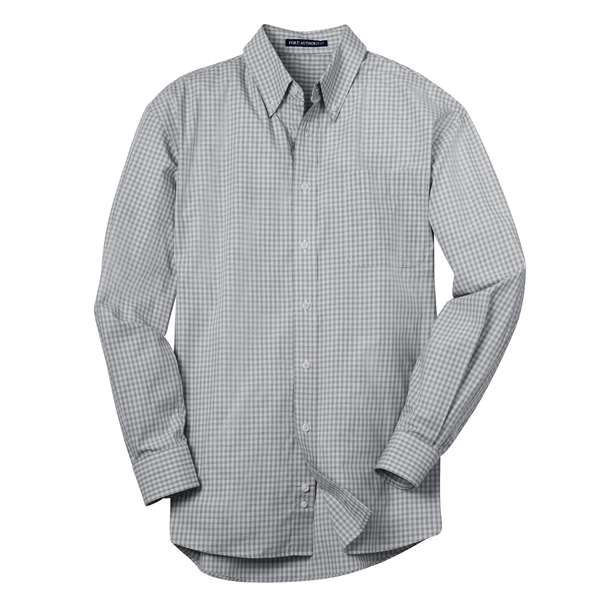 Port Authority Plaid Pattern Easy Care Shirt. - Port Authority Plaid Pattern Easy Care Shirt. - Image 3 of 25