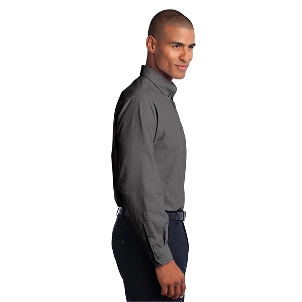 Port Authority Crosshatch Easy Care Shirt. - Port Authority Crosshatch Easy Care Shirt. - Image 34 of 40