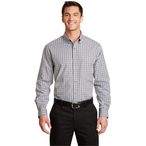 Port Authority Long Sleeve Gingham Easy Care Shirt. - Port Authority Long Sleeve Gingham Easy Care Shirt. - Image 0 of 15