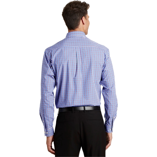 Port Authority Long Sleeve Gingham Easy Care Shirt. - Port Authority Long Sleeve Gingham Easy Care Shirt. - Image 7 of 15