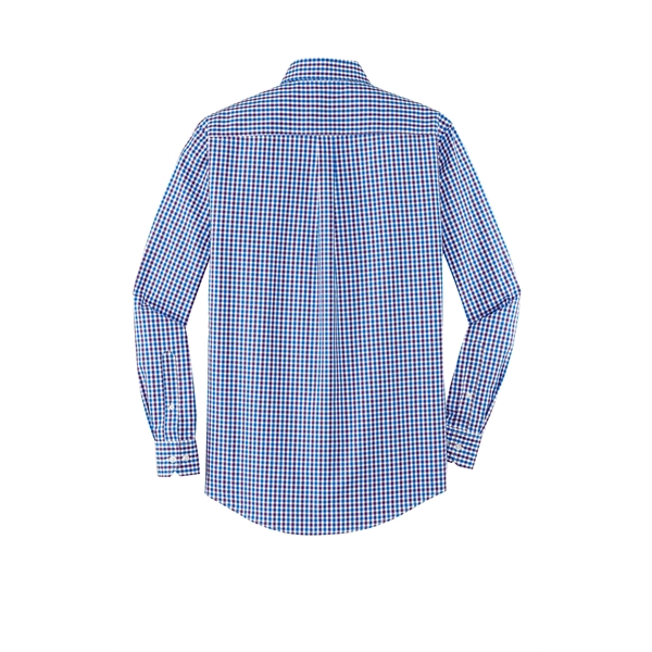 Port Authority Long Sleeve Gingham Easy Care Shirt. - Port Authority Long Sleeve Gingham Easy Care Shirt. - Image 10 of 15