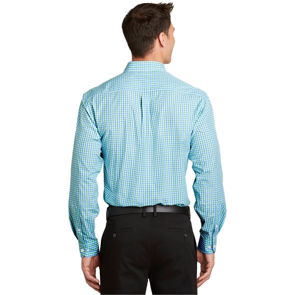 Port Authority Long Sleeve Gingham Easy Care Shirt. - Port Authority Long Sleeve Gingham Easy Care Shirt. - Image 12 of 15