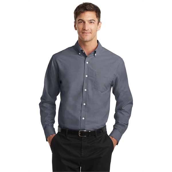 Port Authority SuperPro Oxford Shirt. - Port Authority SuperPro Oxford Shirt. - Image 24 of 35