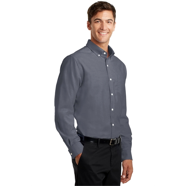 Port Authority SuperPro Oxford Shirt. - Port Authority SuperPro Oxford Shirt. - Image 3 of 35