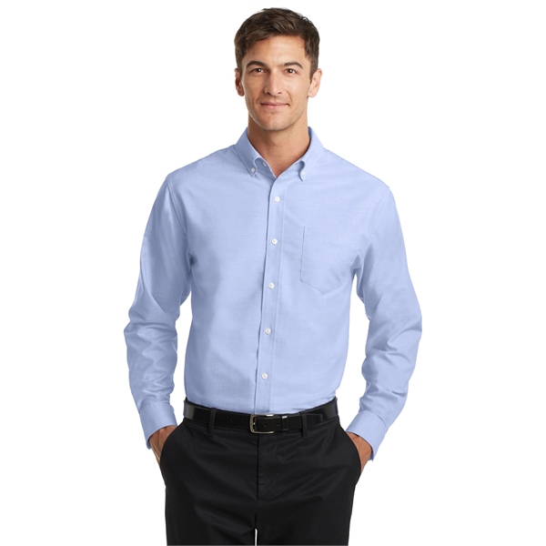 Port Authority SuperPro Oxford Shirt. - Port Authority SuperPro Oxford Shirt. - Image 26 of 35