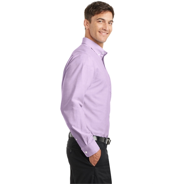 Port Authority SuperPro Oxford Shirt. - Port Authority SuperPro Oxford Shirt. - Image 17 of 35