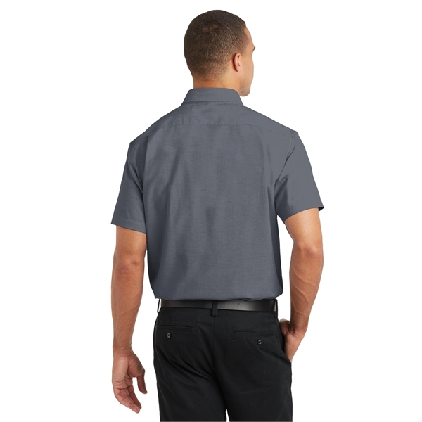 Port Authority Short Sleeve SuperPro Oxford Shirt. - Port Authority Short Sleeve SuperPro Oxford Shirt. - Image 1 of 20