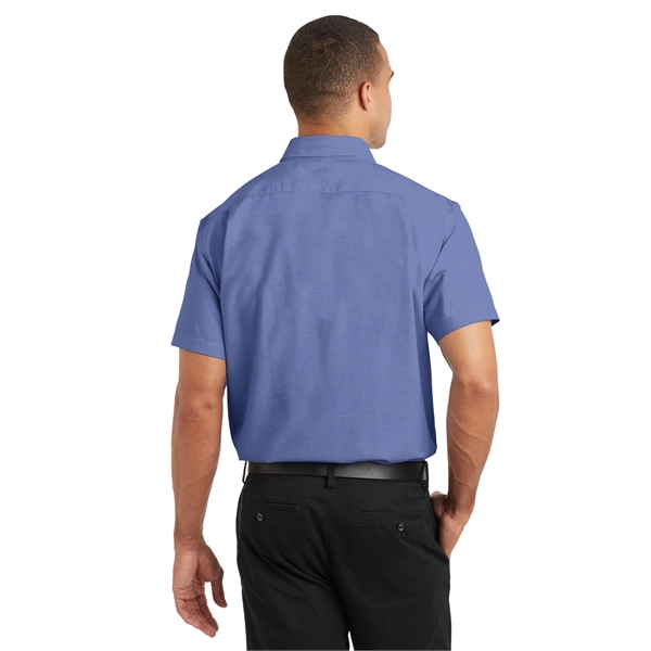 Port Authority Short Sleeve SuperPro Oxford Shirt. - Port Authority Short Sleeve SuperPro Oxford Shirt. - Image 4 of 20