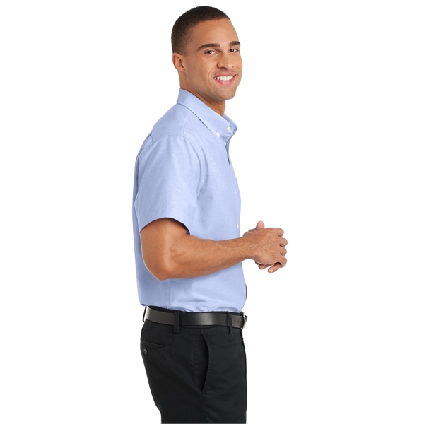 Port Authority Short Sleeve SuperPro Oxford Shirt. - Port Authority Short Sleeve SuperPro Oxford Shirt. - Image 8 of 20