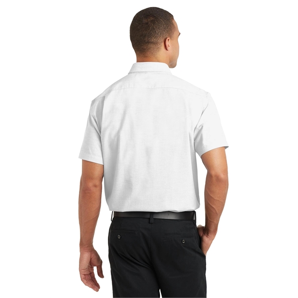 Port Authority Short Sleeve SuperPro Oxford Shirt. - Port Authority Short Sleeve SuperPro Oxford Shirt. - Image 10 of 20