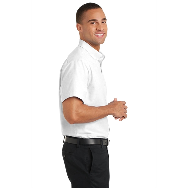 Port Authority Short Sleeve SuperPro Oxford Shirt. - Port Authority Short Sleeve SuperPro Oxford Shirt. - Image 11 of 20