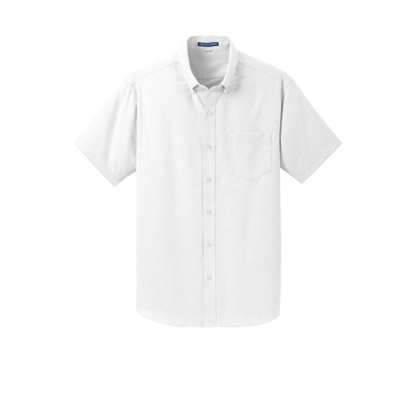 Port Authority Short Sleeve SuperPro Oxford Shirt. - Port Authority Short Sleeve SuperPro Oxford Shirt. - Image 19 of 20