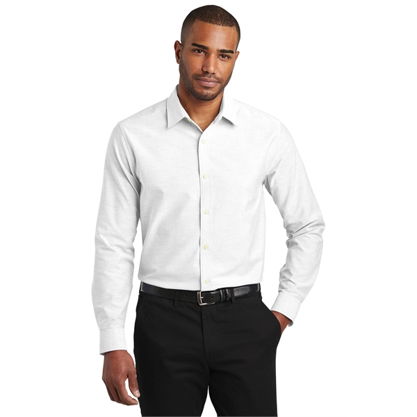 Port Authority Slim Fit SuperPro Oxford Shirt. - Port Authority Slim Fit SuperPro Oxford Shirt. - Image 3 of 20