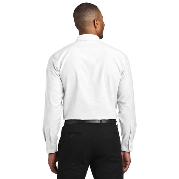 Port Authority Slim Fit SuperPro Oxford Shirt. - Port Authority Slim Fit SuperPro Oxford Shirt. - Image 13 of 20