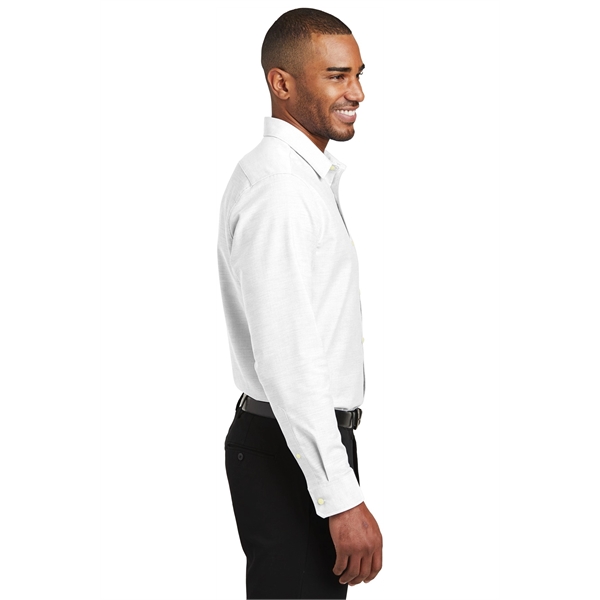 Port Authority Slim Fit SuperPro Oxford Shirt. - Port Authority Slim Fit SuperPro Oxford Shirt. - Image 12 of 20