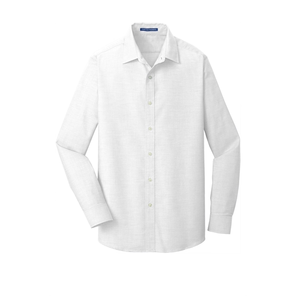 Port Authority Slim Fit SuperPro Oxford Shirt. - Port Authority Slim Fit SuperPro Oxford Shirt. - Image 4 of 20