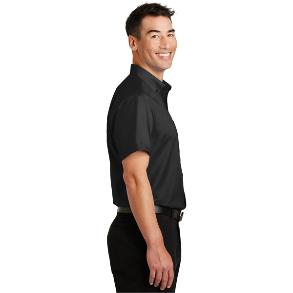 Port Authority Short Sleeve SuperPro Twill Shirt. - Port Authority Short Sleeve SuperPro Twill Shirt. - Image 8 of 40