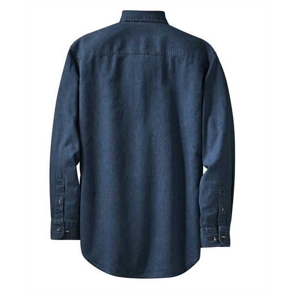 Port & Co Long Sleeve Value Denim Shirt. - Port & Co Long Sleeve Value Denim Shirt. - Image 7 of 7