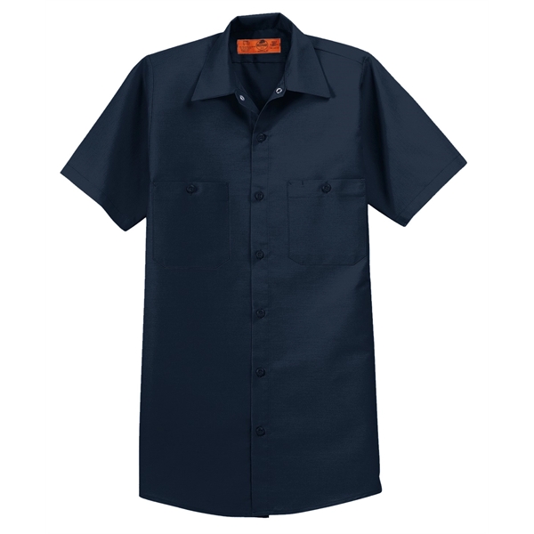 Red Kap Short Sleeve Industrial Work Shirt. - Red Kap Short Sleeve Industrial Work Shirt. - Image 10 of 57