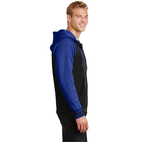 Sport-Tek Sport-Wick Varsity Fleece Full-Zip Hooded Jacket. - Sport-Tek Sport-Wick Varsity Fleece Full-Zip Hooded Jacket. - Image 6 of 24