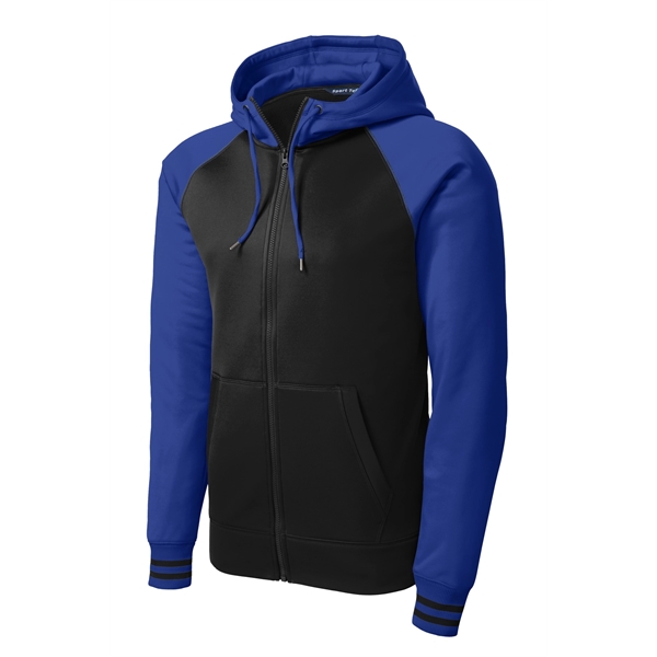 Sport-Tek Sport-Wick Varsity Fleece Full-Zip Hooded Jacket. - Sport-Tek Sport-Wick Varsity Fleece Full-Zip Hooded Jacket. - Image 8 of 24