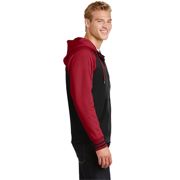 Sport-Tek Sport-Wick Varsity Fleece Full-Zip Hooded Jacket. - Sport-Tek Sport-Wick Varsity Fleece Full-Zip Hooded Jacket. - Image 11 of 24